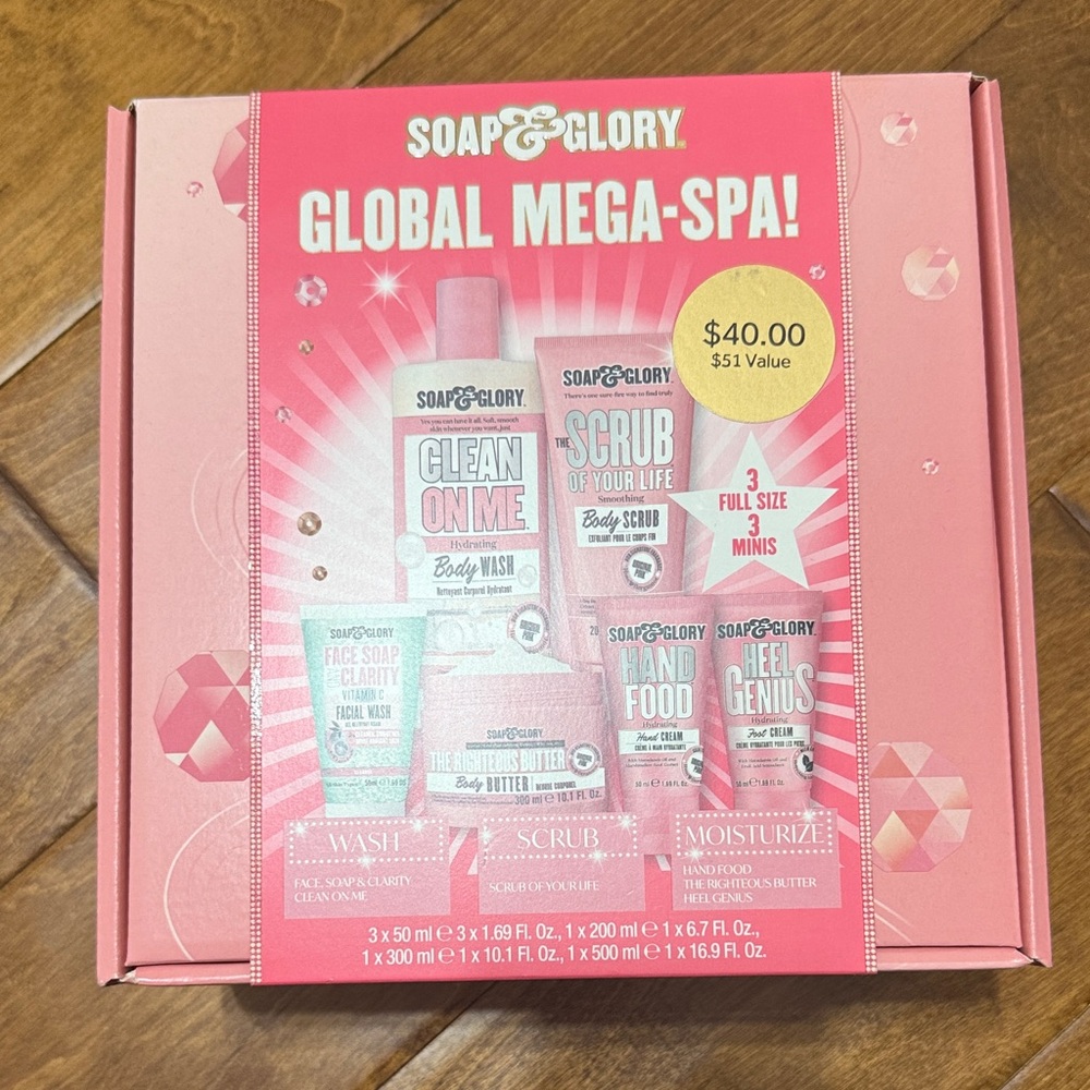NWT Soap & Glory Global Mega-Spa Set